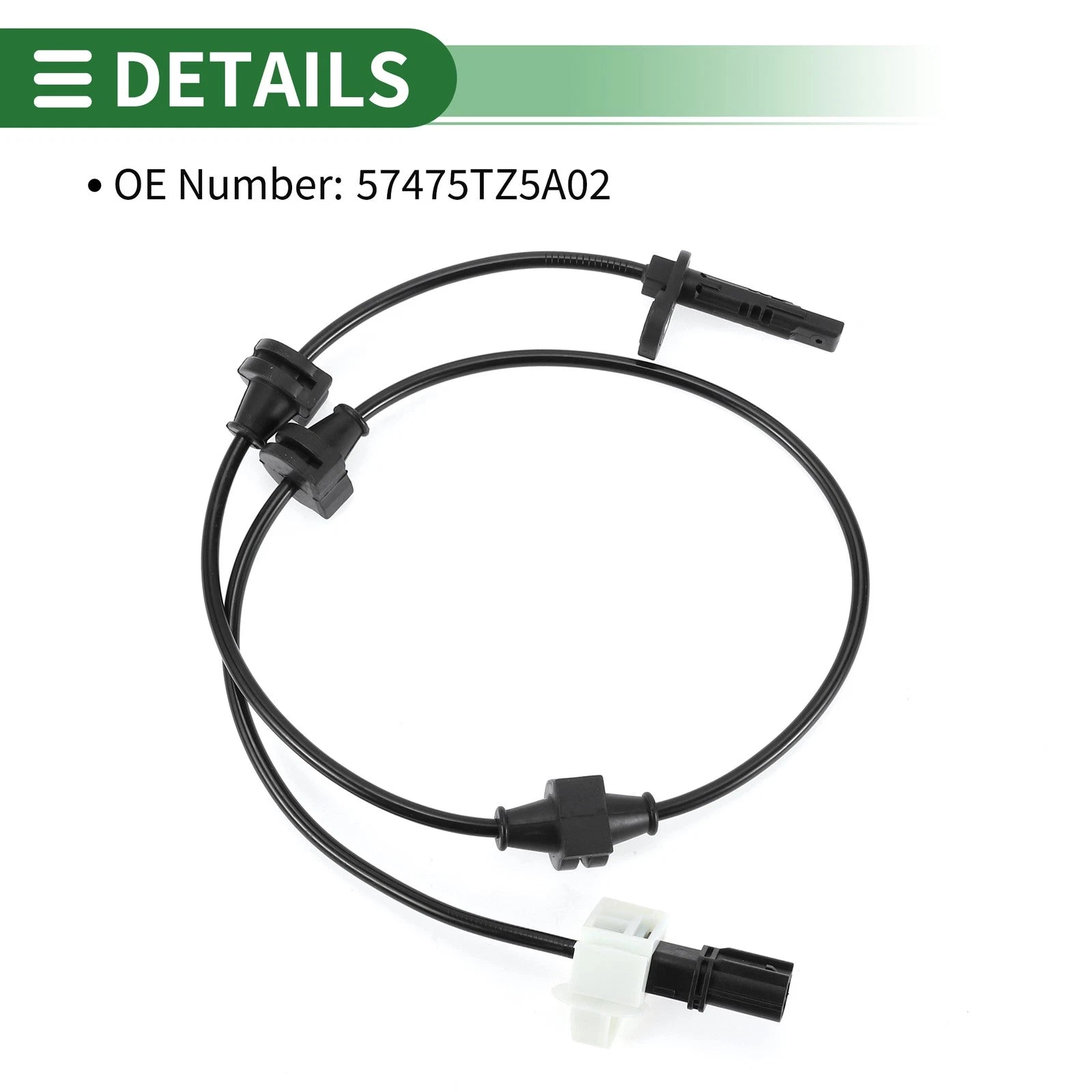 ABS Wheel Speed Sensor No. 57475TZ5A02 for Acura MDX (2014–2016) Rear Left