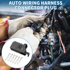 6 Pin Auto Wiring Harness Connector for Volkswagen Audi (No. 4D0971636A)