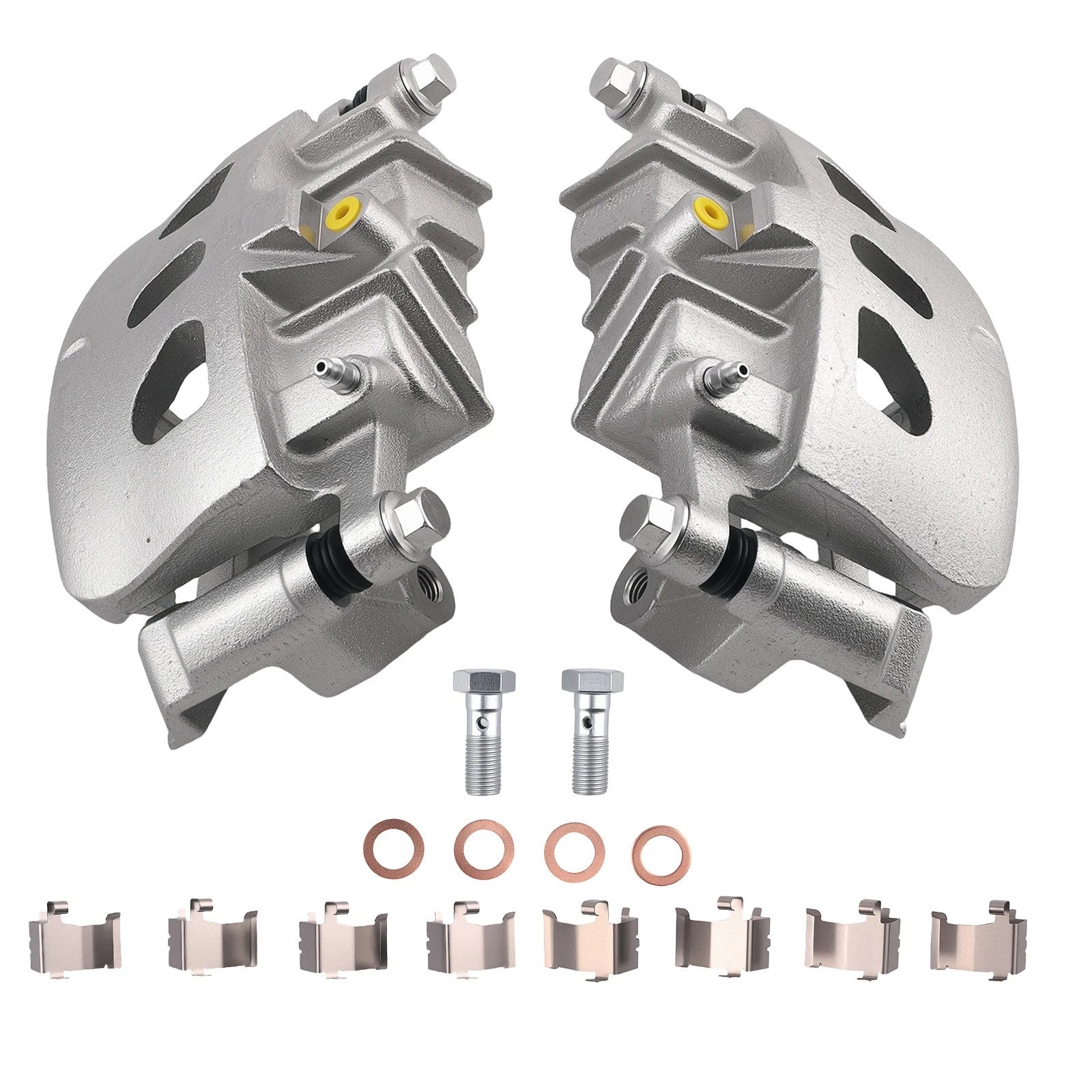 Set of 2 Front Brake Calipers for Ford Explorer Flex Taurus (2013-2019)