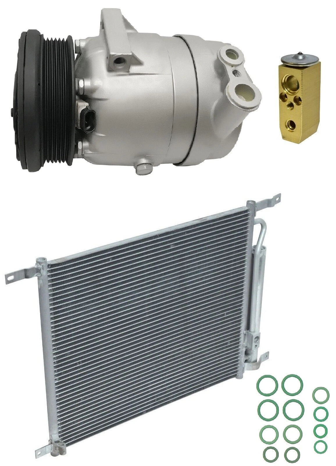 A C Compressor Kit with Condenser for Chevrolet Aveo5 1.6L (2011–2015)