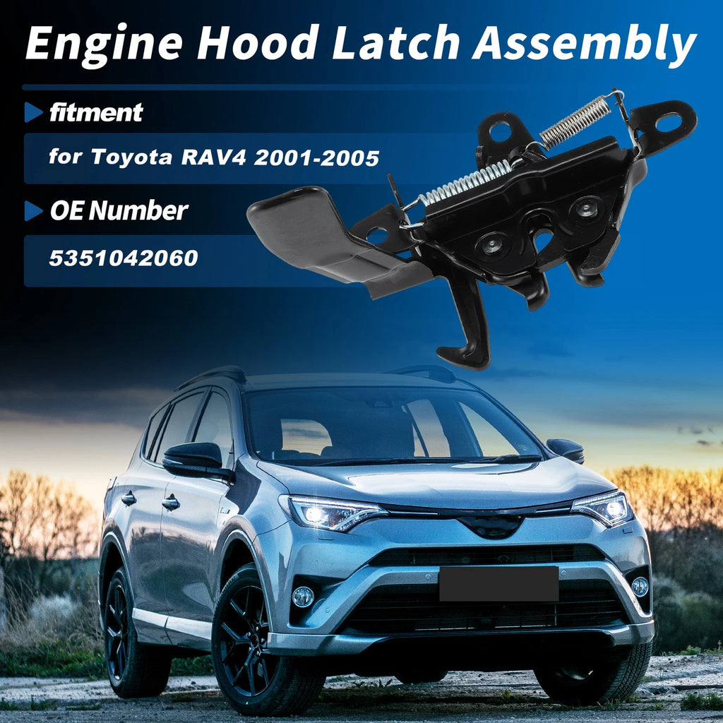 Engine Hood Latch Assembly for Toyota RAV4 (2001–2005) 5351042060