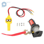 12V Electric Winch for ATV/UTV (2000 lbs, Waterproof, Steel Cable)