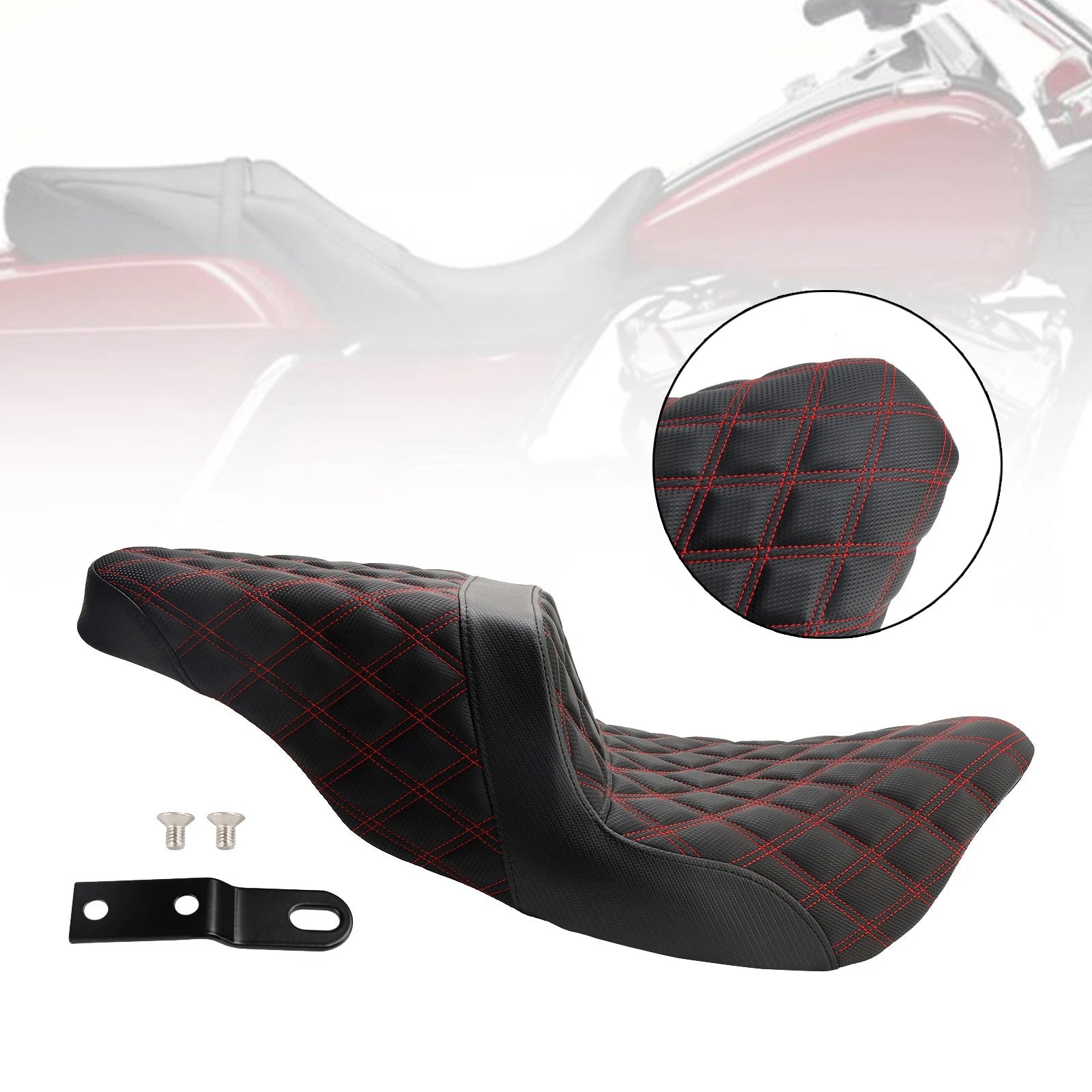 Complete Cushion Rider Passenger Seat for FL Touring Models (2008–2023)