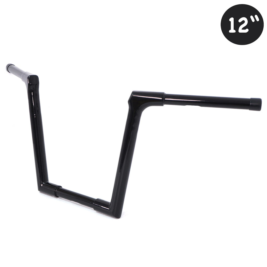 12'' Black Ape Hanger Handlebars for Harley Road Glide (1996–Present), Road King (1995–Present)