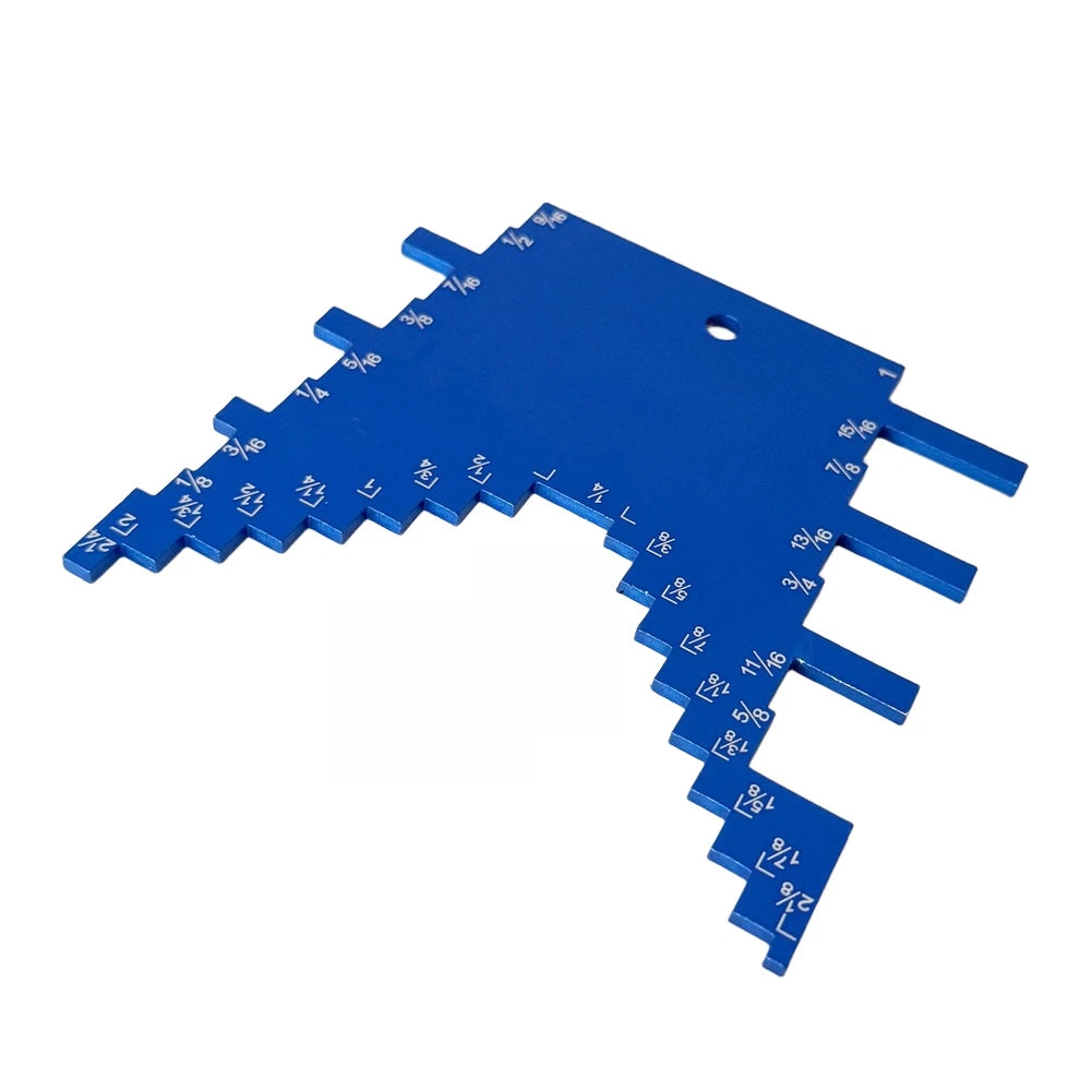 Lightweight Aluminum Woodworking Gauge for Imperial Inch Markings