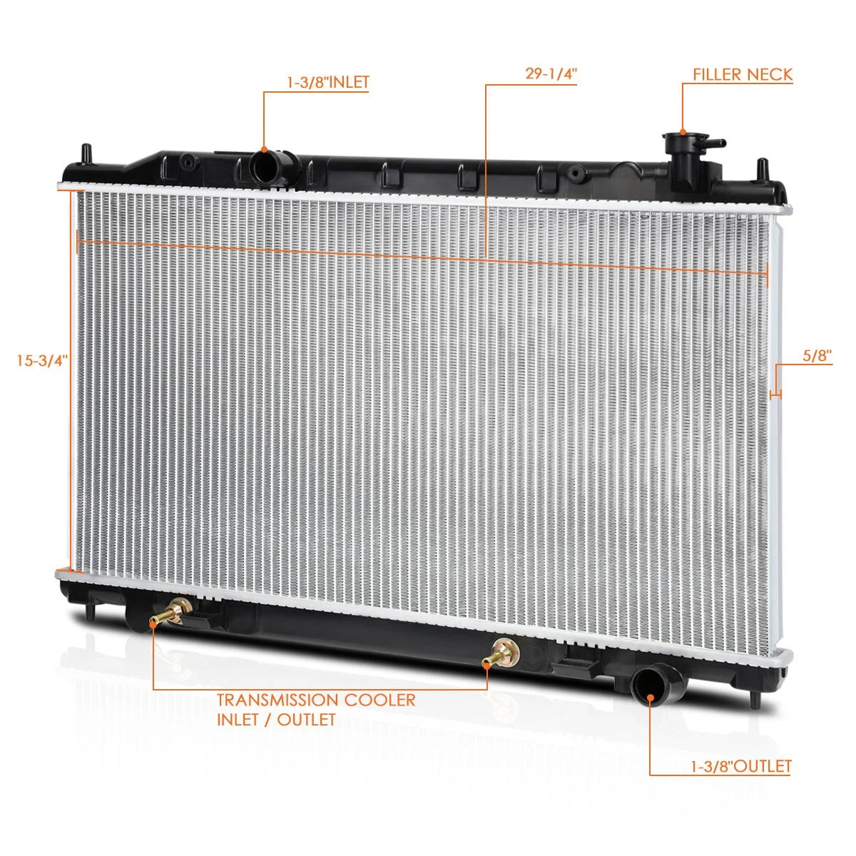 Full Aluminum Core Radiator for Nissan Altima/Maxima (2002–2006) DPI-2415