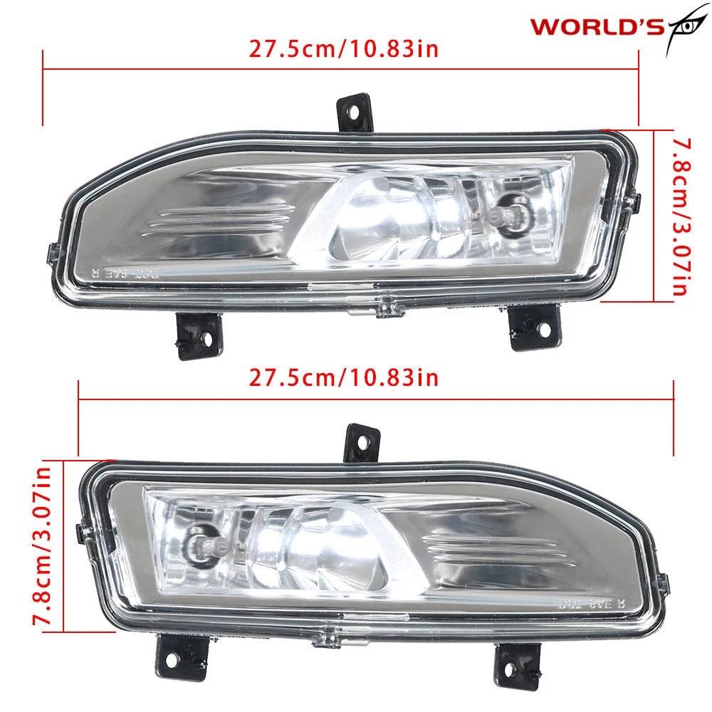 Fog Light Lamps with Switch Bezel for Nissan Rogue (2017–2020)