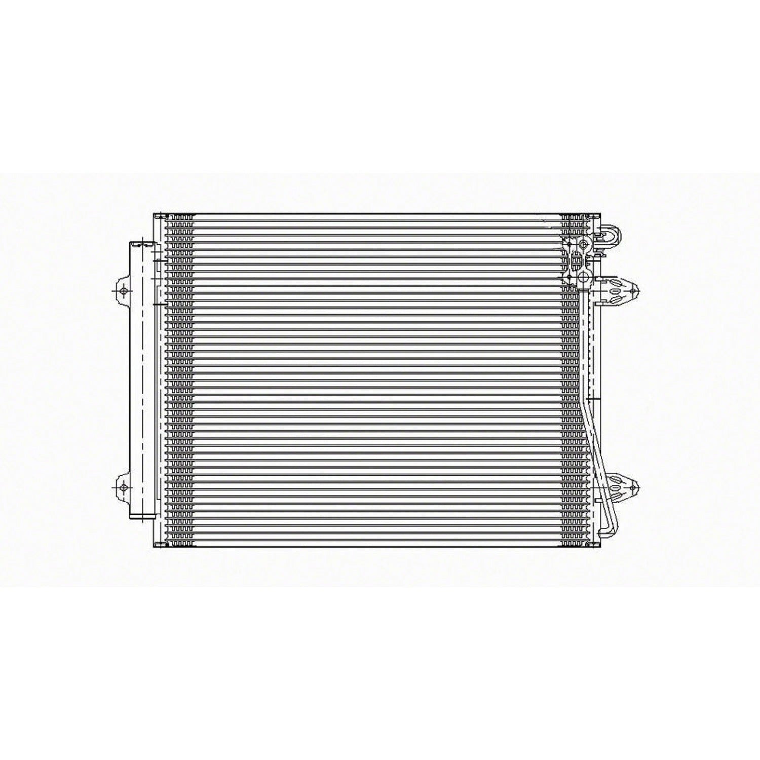 Replacement A/C Condenser w/Receiver-Drier (See compatibility Chart)
