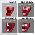 Tail Light Right Passenger Side Halogen for Ford F-150 (2021–2023)