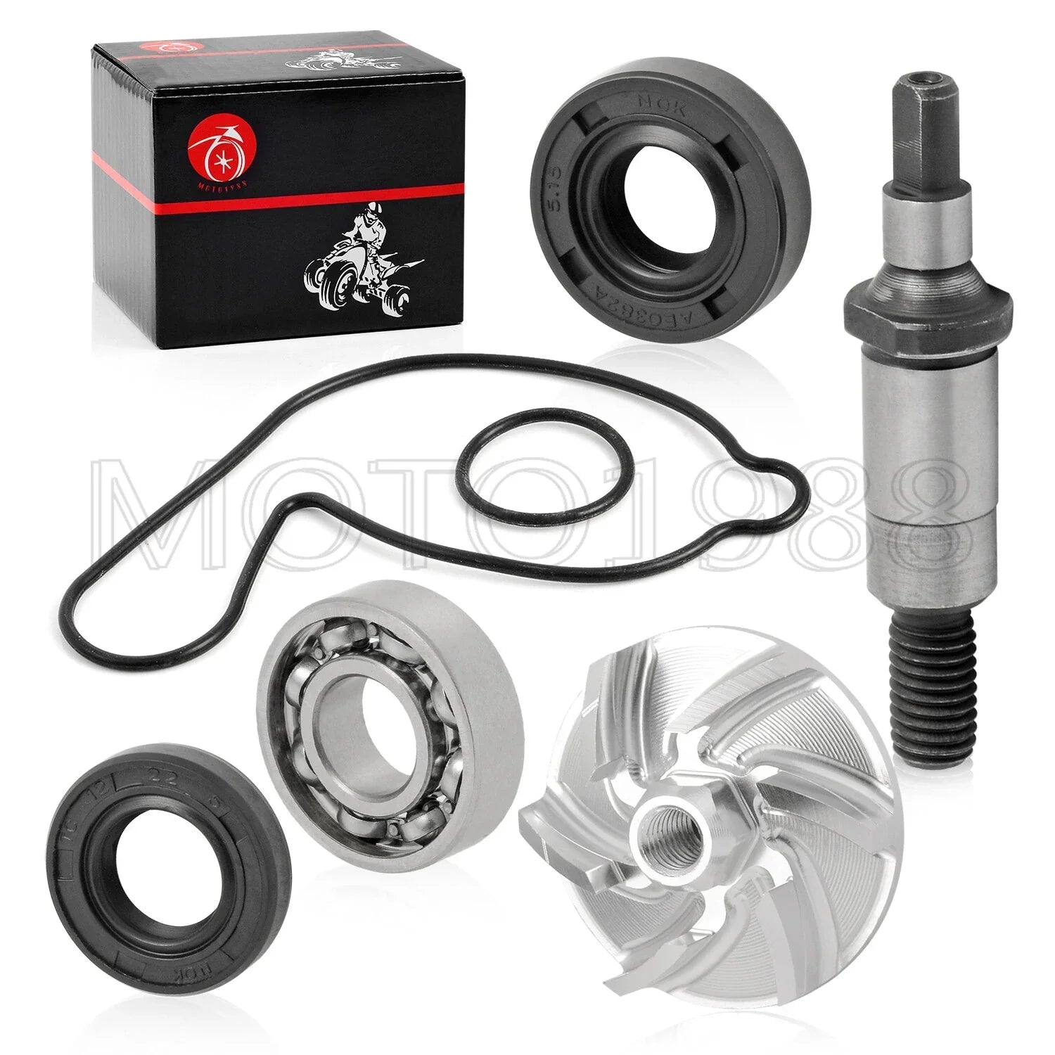 Water Pump Repair Kit Seal Shaft Gaskets for Yamaha YFZ450 (2004–2013)