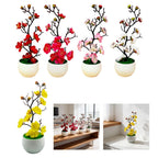 Set of 4 Low Maintenance Artificial Flower Arrangements for Indoor Use