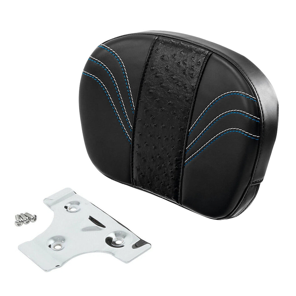 Black Passenger Backrest for Harley Touring Road Glide Limited Street Glide (2014–2023)
