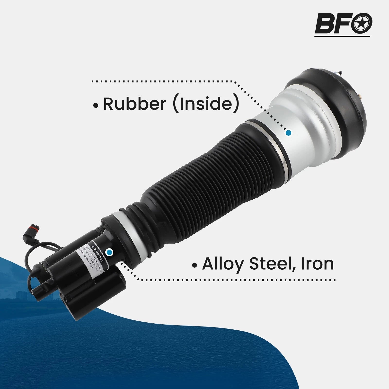 Front Left Air Suspension Shock Strut for Mercedes Benz 4MATIC (2000–2006)