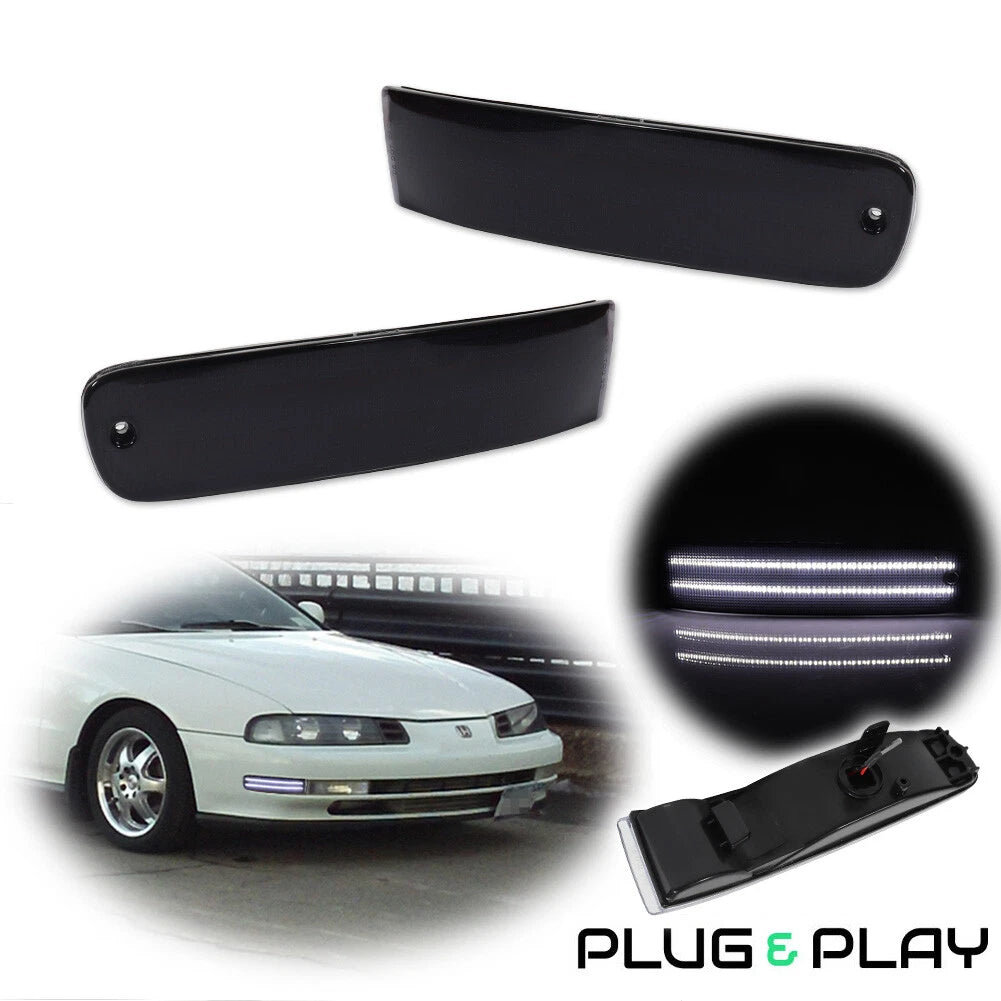 2X Smoke LED Outer Signal Lights for Honda Prelude (1992–1996)