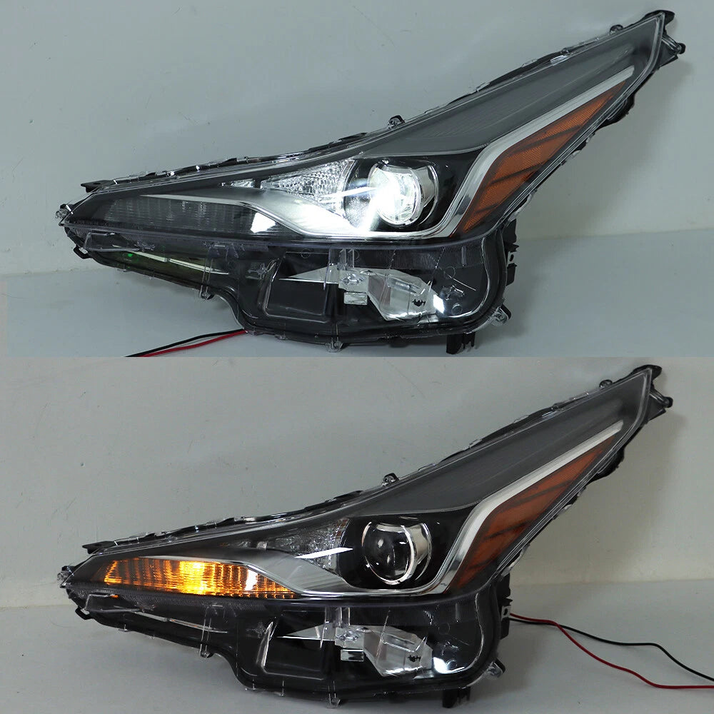 Set of 2 Projector Headlight Assemblies for Toyota Prius (2019–2022)