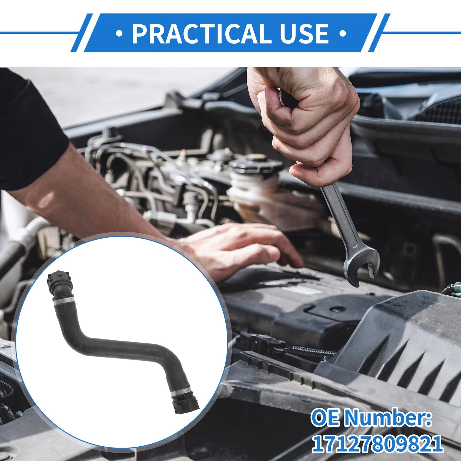 Radiator Hose for BMW 5 Touring F11 525d xDrive (2013–2017) No. 17127809821