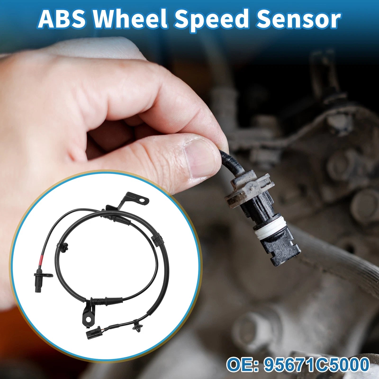 ABS Wheel Speed Sensor No. 95671C5000 for Kia Sorento (2016–2017)