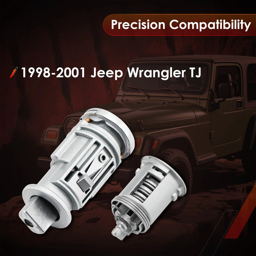 Tailgate Door Lock & Ignition Cylinders Switch for Jeep Wrangler TJ (1998–2001)