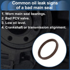 Rear Crankshaft Oil Seal for Toyota Highlander Camry RAV4 Matrix (No. 9031189003)