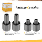 4X Crankcase Engine Mount Damper Bushing Set for Yamaha Banshee 350 (1987–2006)