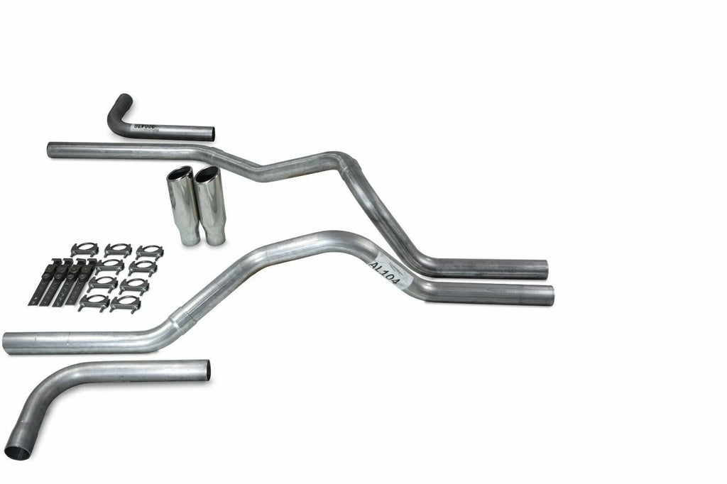 2.5" Dual Exhaust Kit for Ford F150 (2021–2025) - Side Exit, Clamp on Tips