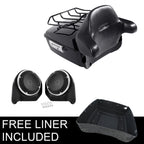 Trunk Backrest Pad Luggage Rack Speakers for Harley Touring (2014–2026)