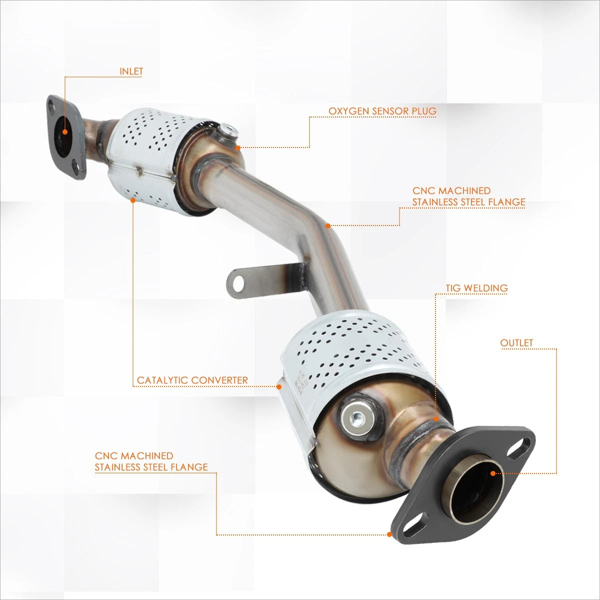 Catalytic Converter Pipe for Subaru Forester/Impreza/Legacy/Outback (1999–2005)