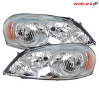 Set of 2 Chrome Headlights for Chevrolet Impala Monte Carlo (2006–2013)