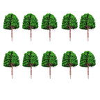 10Pcs Model Trees for Train Railroad HO OO Scale