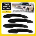 4X Black Door Handle Cover for MINI Cooper F55 F60 Countryman (2014–2024) PY
