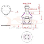Set of 6 Tie Rods and Ball Joints for Mitsubishi Galant (1994–1999)