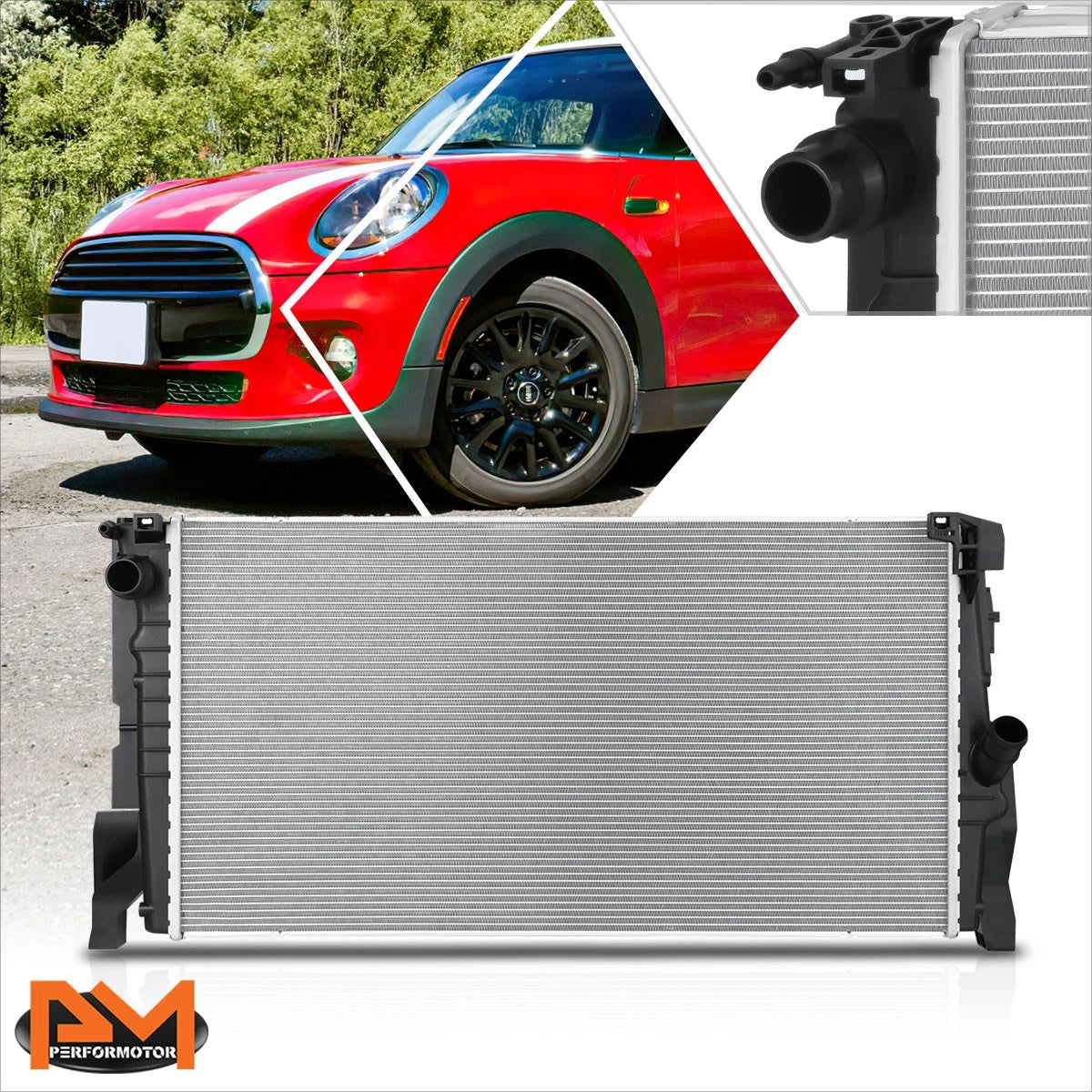 Aluminum Core Cooling Radiator for Mini Cooper (2014–2018) DPI-13543