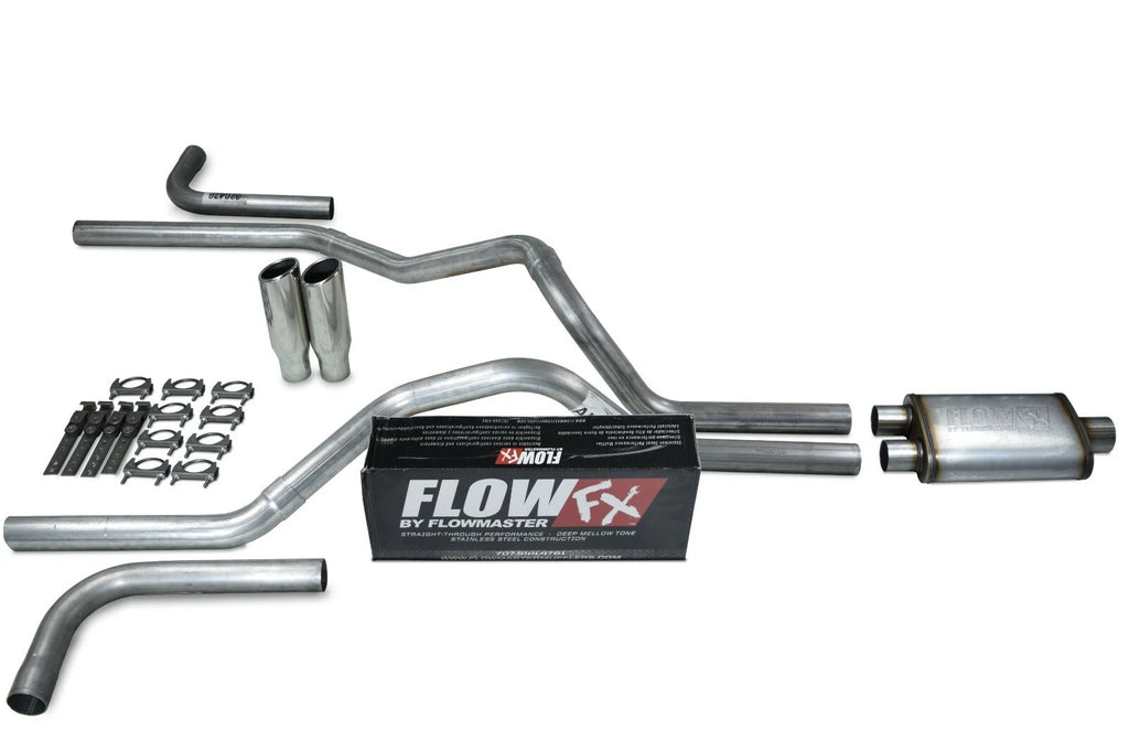 Dual Exhaust Kit for Chevy GMC 1500 (2015–2018) - 2.5" Clamp-On Steel
