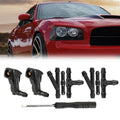 2X Windshield Washer Nozzle Kit with Connectors for Honda 