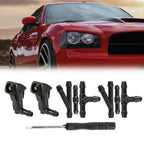 2X Windshield Washer Nozzle Kit with Connectors for Honda 