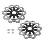 Pair of 11.8" Floating Front Brake Rotors for Harley Touring (2008–2019) Softail (2015–2024)