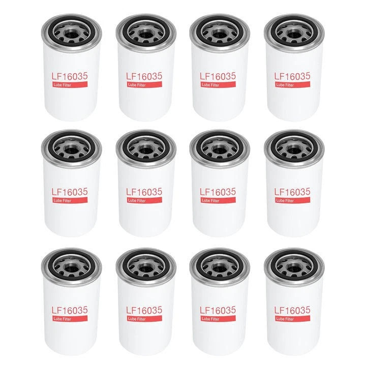 12X LF16035 Fuel Oil Lube Filters for Dodge Ram 2500 (1989–2018)