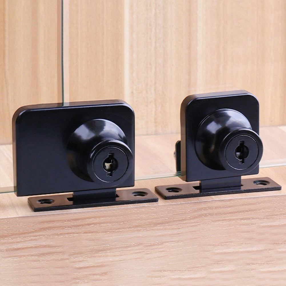 Zinc Alloy Double Door Lock for Glass Cabinet