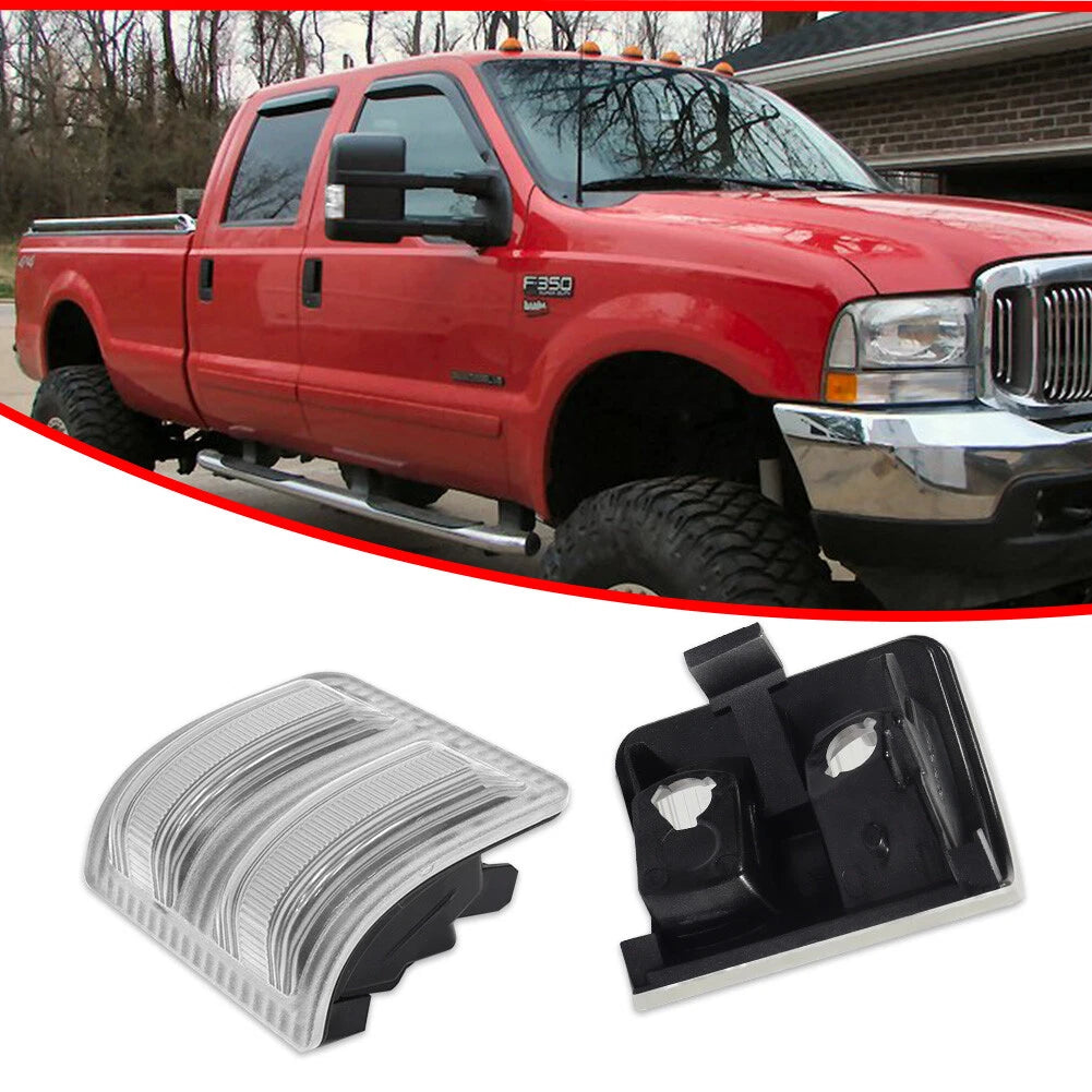 Clear Lens Side Mirror Marker Lights for Ford F250/F350/F450/F550 (2008–2016)