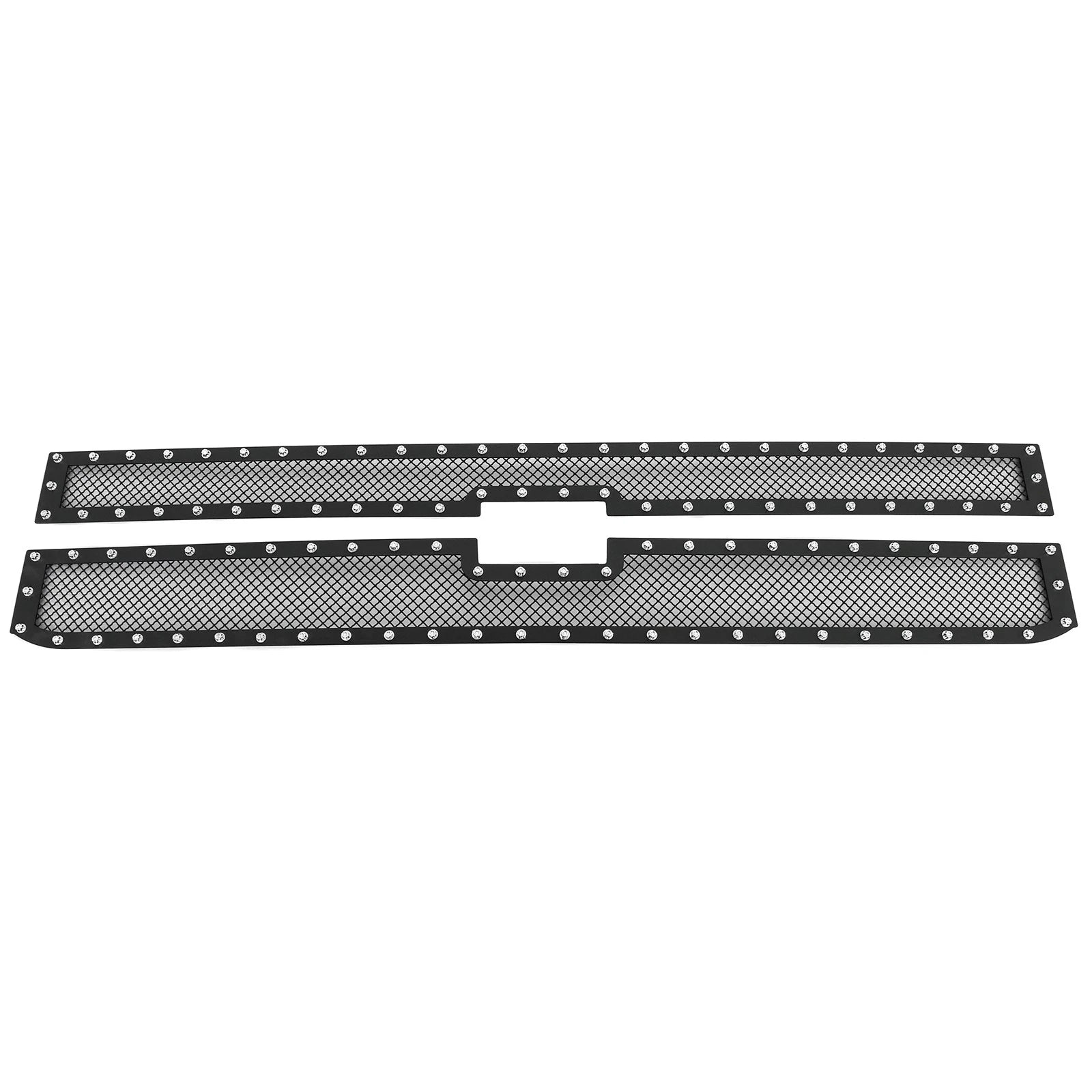 Stainless Black Mesh Rivet Grille for Chevy Silverado 2500HD/3500HD (2015-2019)