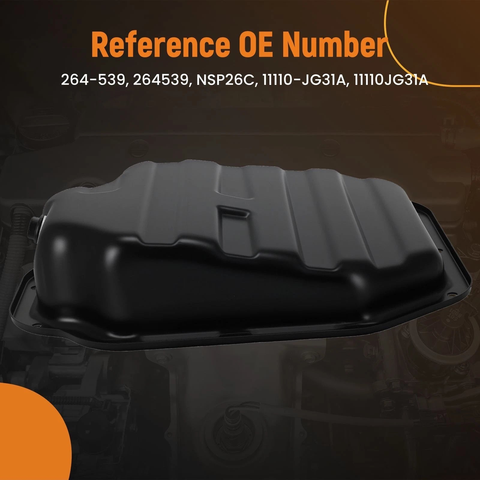 Engine Oil Pan for Nissan X-Trail 2.5L DOHC (2008–2014) Steel Direct