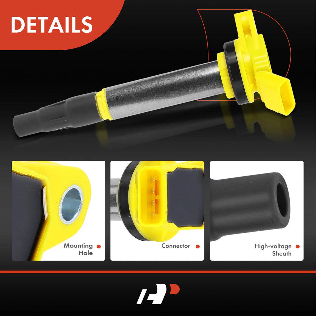 Yellow Ignition Coil Pack for Toyota Corolla Prius Matrix (2009-2017)