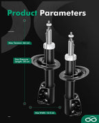 Set of 2 Front Shocks Struts for Chevrolet Equinox (2007–2017) & Saturn Vue (2008–2010)