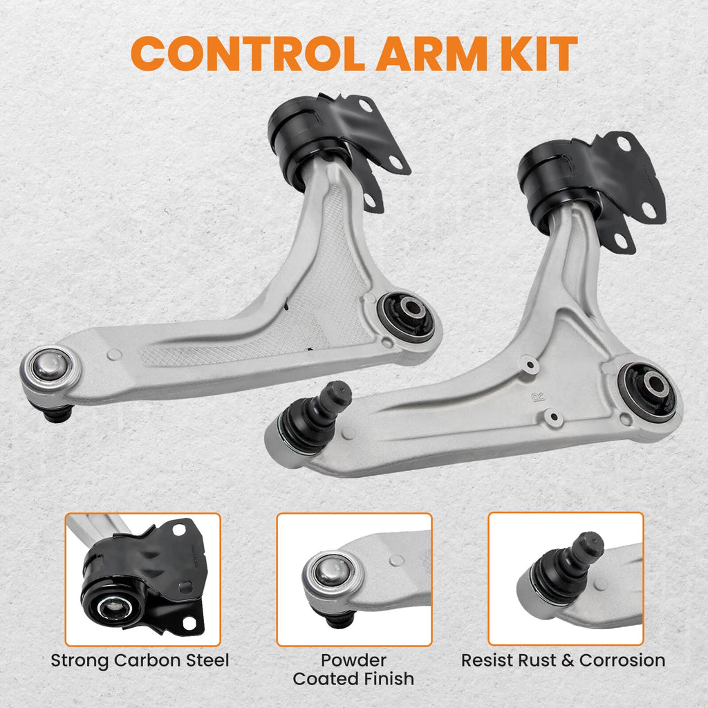 Set of 2 Front Lower Control Arm Ball Joints for Ford Fusion MKZ (2013–2020)