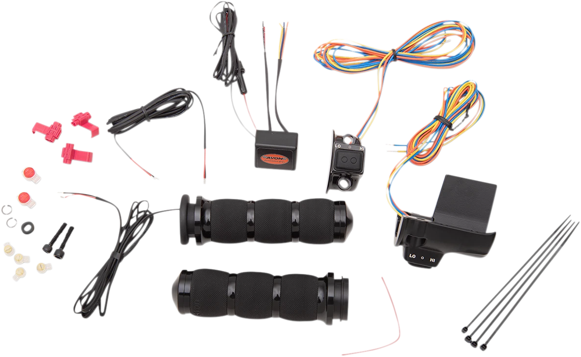 Heated Grips for Avon AIR-90-AN-FL-RH (Air Cushion, TBW, Black)