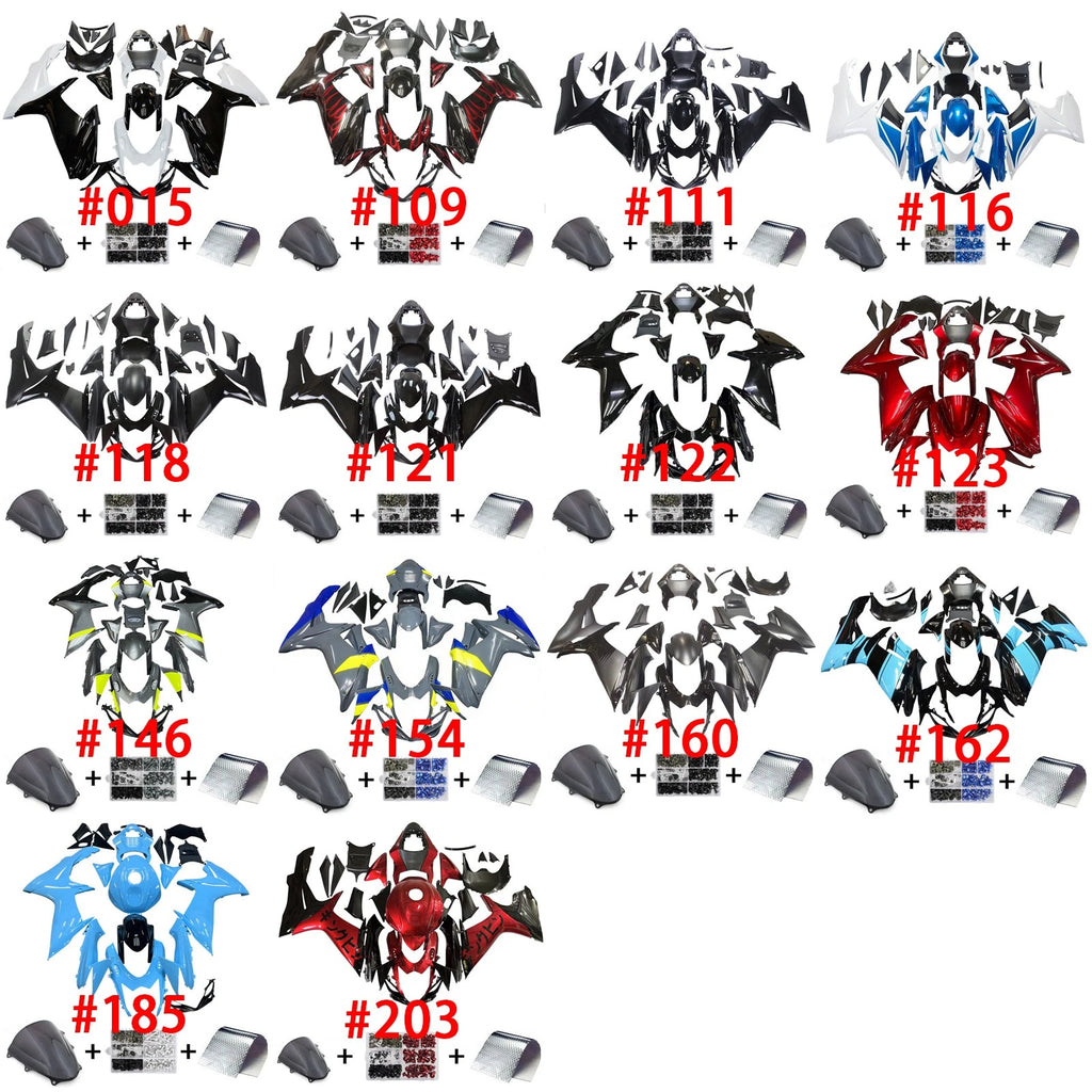 ABS Injection Fairings Kit for Suzuki GSXR600 GSXR750 (2011–2026) K11
