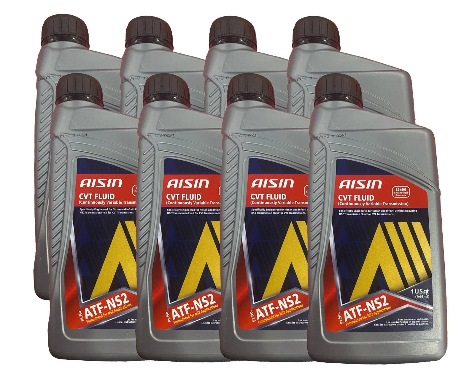 8 Quarts Aisin Auto Trans Fluid for Nissan Chevrolet Dodge Jeep Saturn (8 x 1qt)