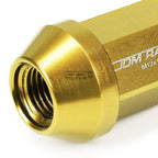 20 PCS Closed End M12x1.25 35mm Tall Gold Aluminum Lug Nuts for JDM Vehicles