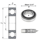 1 Pc 6006DDU Deep Groove Ball Bearing P4 for Scooter Skateboard (30x55x13mm)