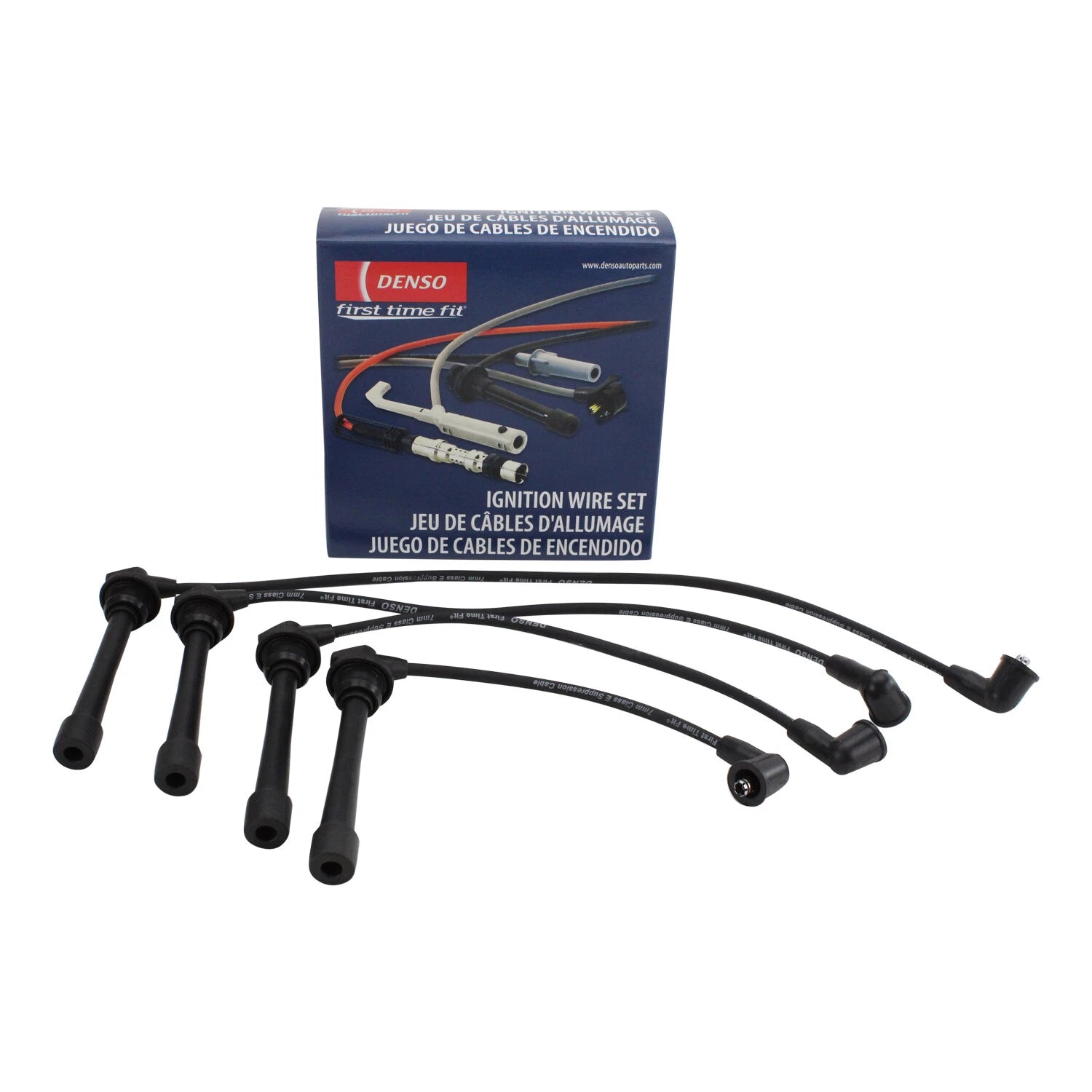 Denso 671-4239 Spark Plug Wire Set for Hyundai Elantra Tucson Kia Soul (2001–2019)